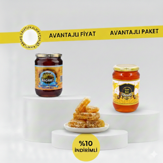 3'lü Avantajlı Bal Seti | Kestane, Karakovan, Çam Balı (3.2 kg)